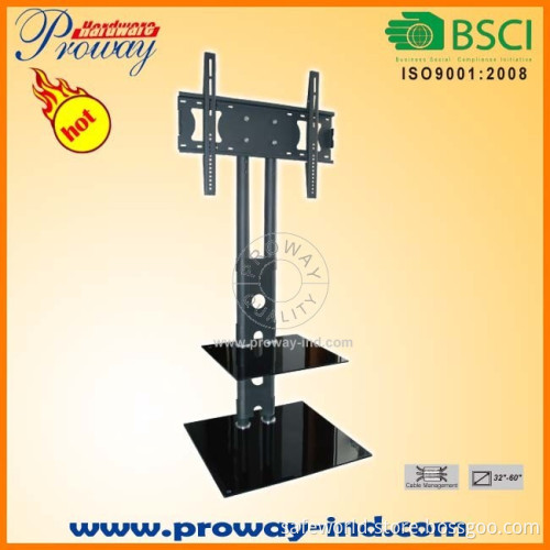 glass tv stand with tv mount For 32"-60"